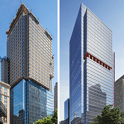 A few tall buildings.