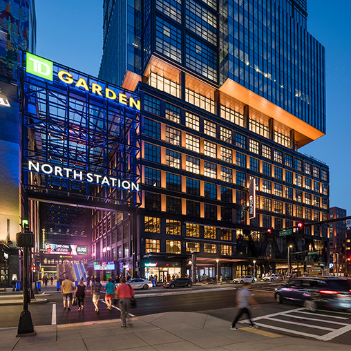The Hub on Causeway nighttime street view