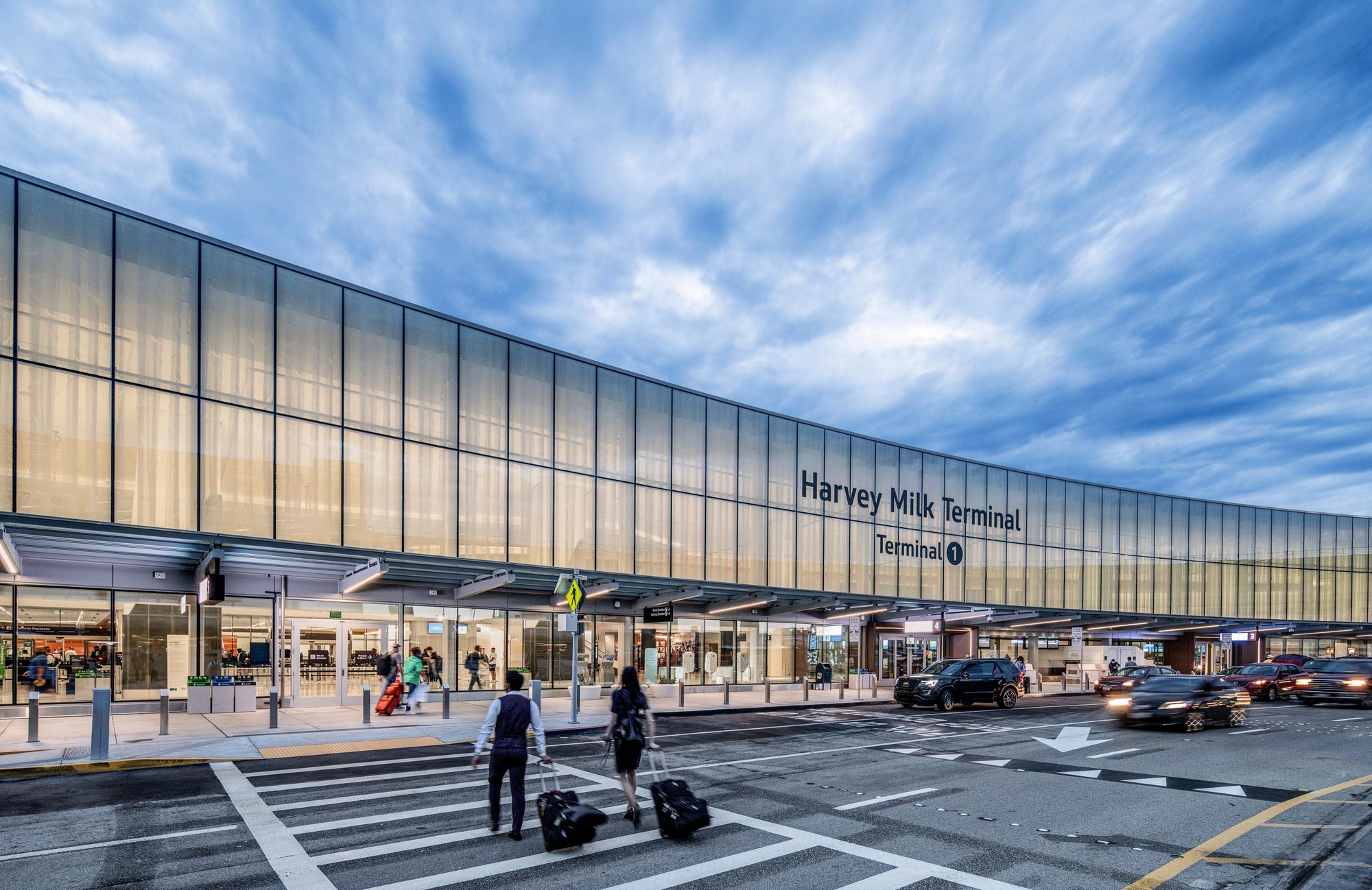 Exterior facade of the Harvey B. Milk Terminal Renovation.