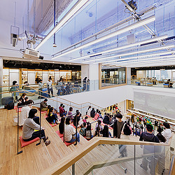 Toyohashi City Machinaka Library stairs​