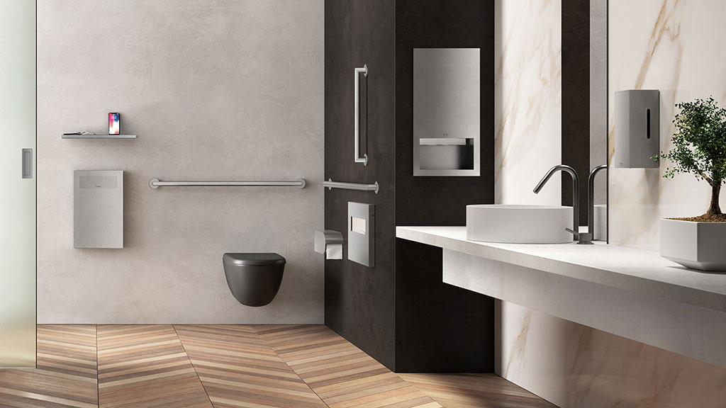 A bathroom with a sink and a mirror.