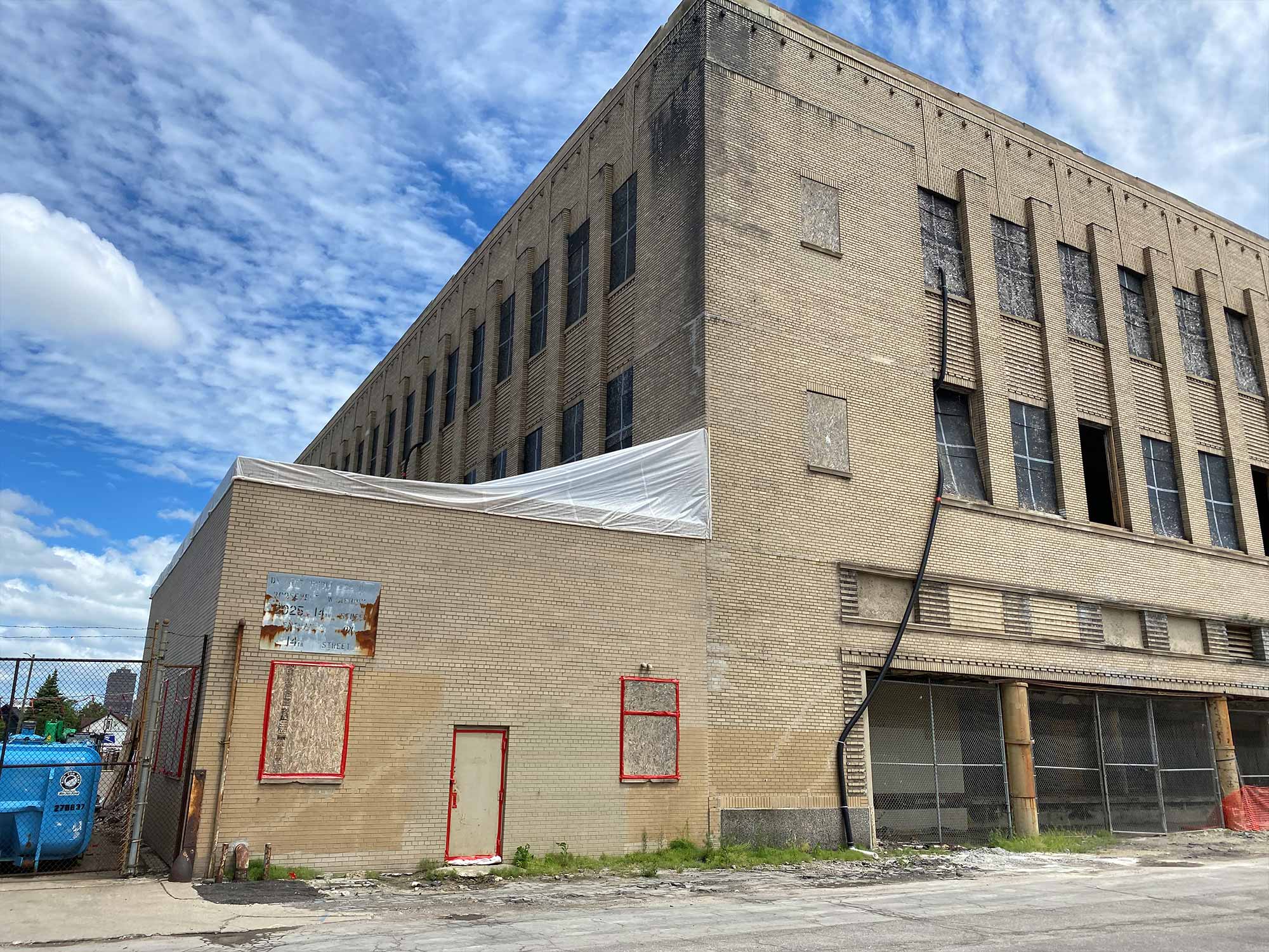 The Book Depository exterior before repositioning