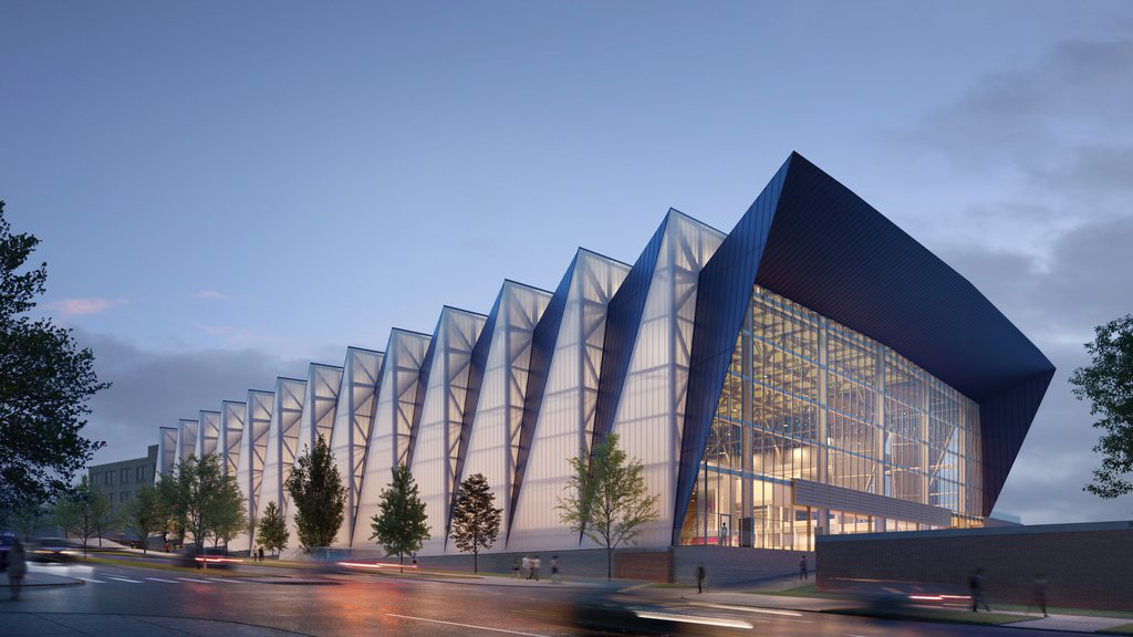 University of Cincinnati Indoor Practice Facility and Performance Center exterior