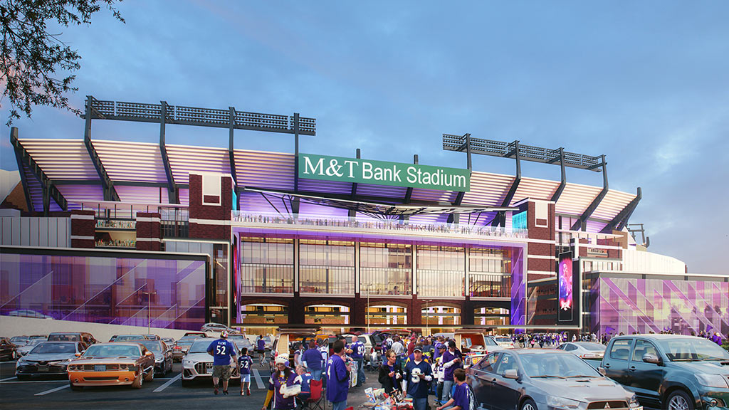 M&T Bank Stadium exterior rendering