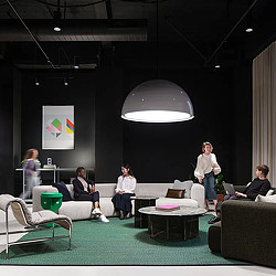 220 Montgomery SF office space with dark walls