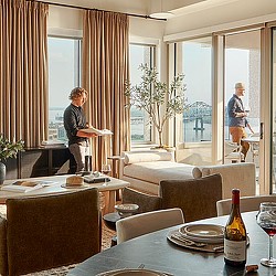 The Residences at Rivermark, Baton Rouge, Louisiana — Interior view of one of the 168 converted residential units.
