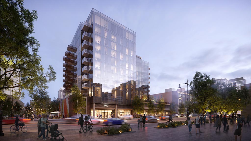 1717 S Michigan Ave (Neveseno Apartments) residential building rendering