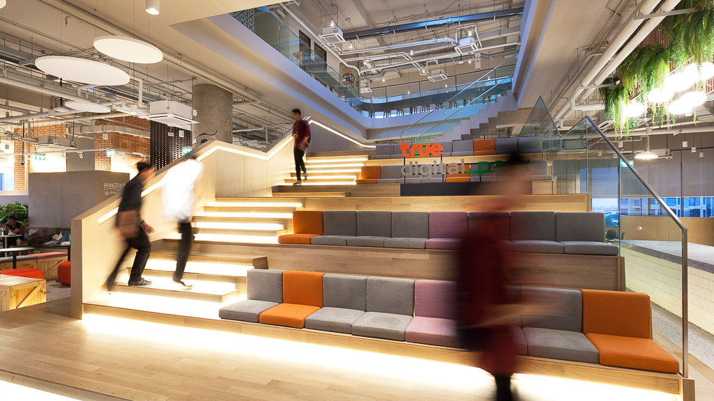 True Digital Park workplace steps
