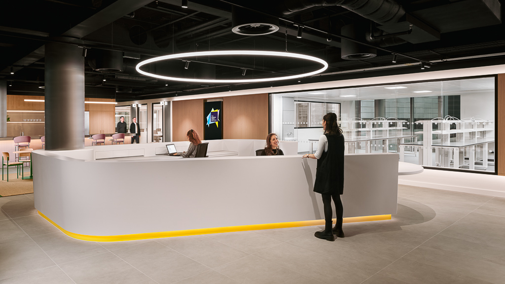 The Francis Crick Institute at 20 Triton Street reception